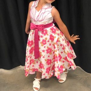 Ruffle halter top dress